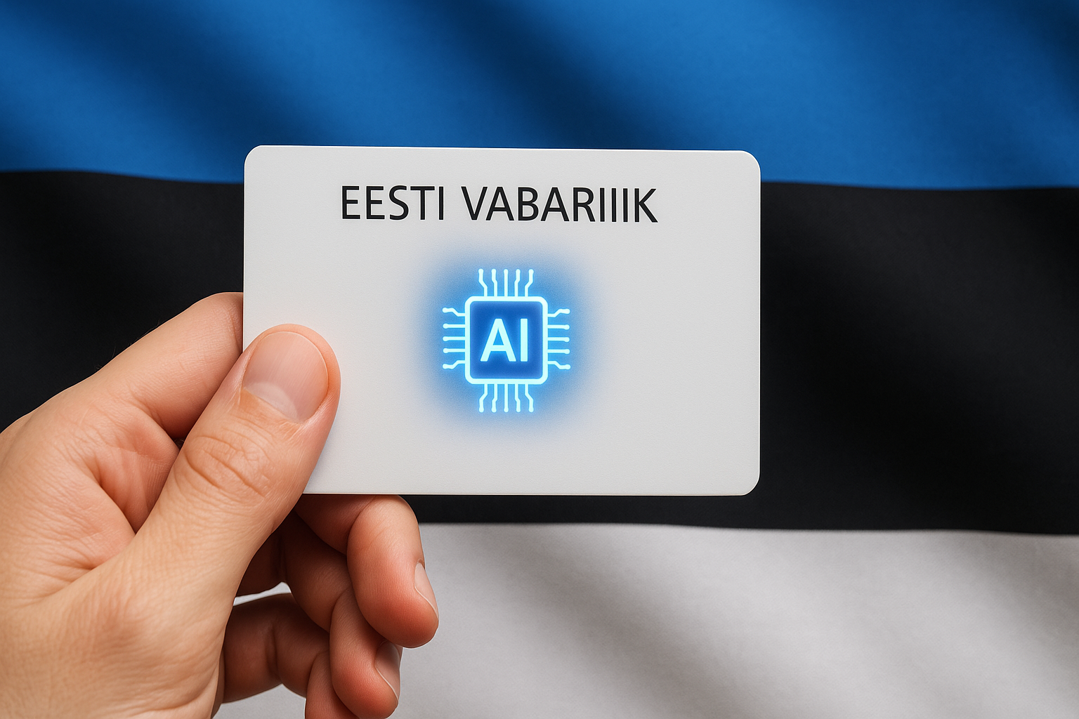 Estijos asmens tapatybės kortelė su AI čipu